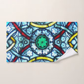 Prachtig Elegant Glas in lood uit Notre Dame Bad Handdoek (Handdoek)