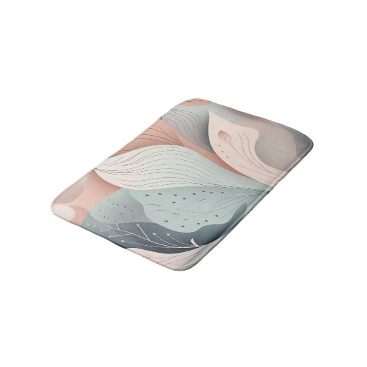 Prachtig elegant pastelblad design badmat (Gekanteld)