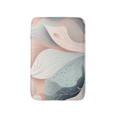 Prachtig elegant pastelblad design badmat (Voorkant Verticaal)