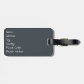 Prachtig elegant pastelblad design bagagelabel (Achterkant horizontaal)