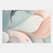 Prachtig elegant pastelblad design inpakpapier vel (Voorkant 3)