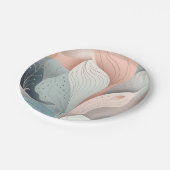 Prachtig elegant pastelblad design papieren bordje (Gekanteld)