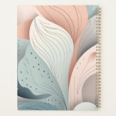 Prachtig elegant pastelblad design planner (Achterkant)