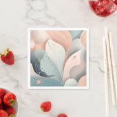 Prachtig elegant pastelblad design servet (Insitu)