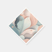 Prachtig elegant pastelblad design servet (Hoek)