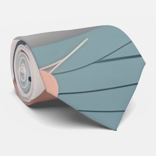 Prachtig elegant pastelblad design stropdas (Opgerold)