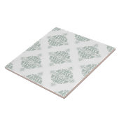 Prachtig elegant pastelpatroon William Morris Tegeltje (Zijkant)