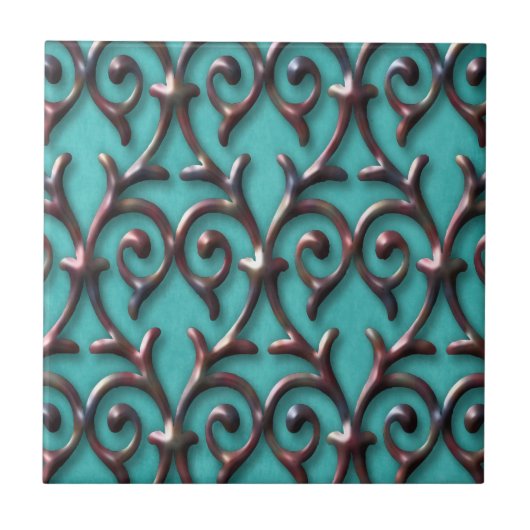 Prachtig Elegant Pattern Tegeltje (Voorkant)