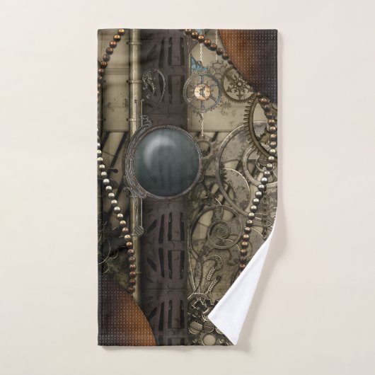Prachtig elegant steampunk design bad handdoek (Handdoek)