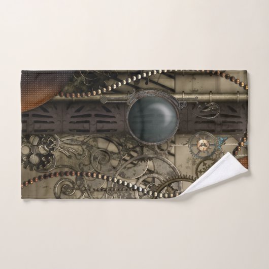 Prachtig elegant steampunk design bad handdoek (Handdoek)