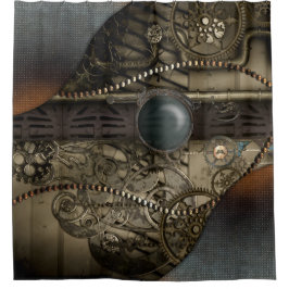 Prachtig elegant steampunk design douchegordijn