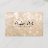 Prachtig elegant visitekaartje met bokeh (Voorkant)