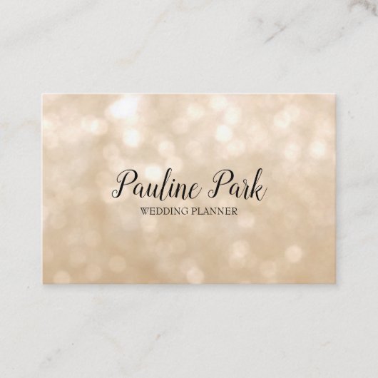 Prachtig elegant visitekaartje met bokeh (Voorkant)