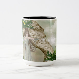 Prachtig, elven Magic Fantasy-ontwerp Tweekleurige Koffiemok