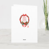 Prachtig en elegant kerstgeschut Wenskaart Feestdagen Kaart (Achterkant)