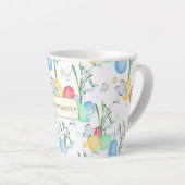 Prachtig en elegant Waterverf paaspatroon Latte Mok (Rechterhoek)