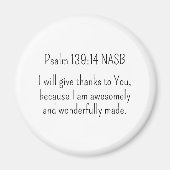 Prachtig en Geweldige Bijbelvers Christelijk Magneet (Voorkant)