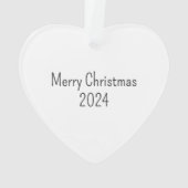 Prachtig en Geweldige Bijbelvers Kerst Hart Ornament (achterkant)