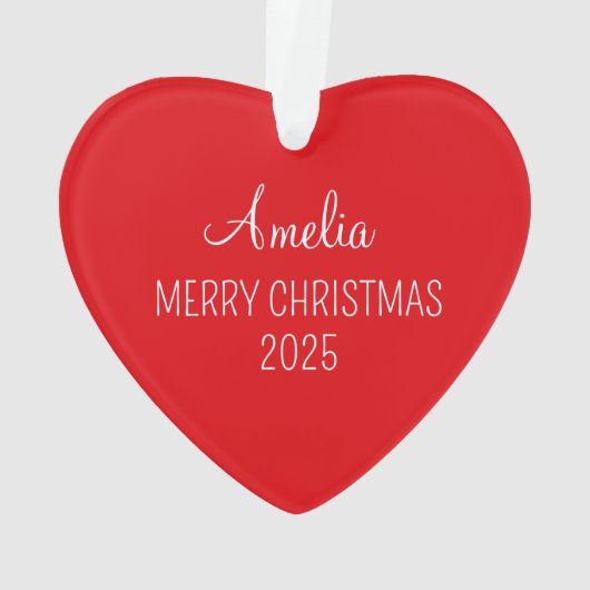 Prachtig en Geweldige Bijbelvers Kerst Hart Ornament (achterkant)