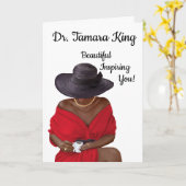 Prachtig en inspirerend | Gemelaniseerd Wenskaart Kaart (Gele Bloem)