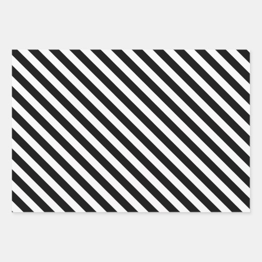 Prachtig en modern zwart-wit inpakpapier vel (Voorkant 3)