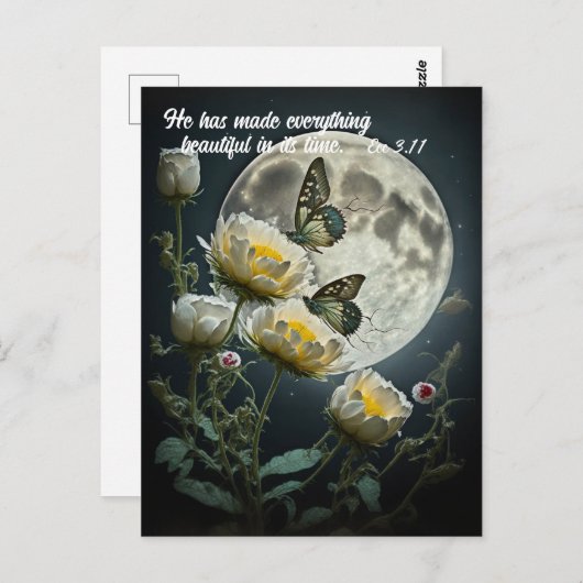 Prachtig en prachtig gemaakt briefkaart (Voorkant / Achterkant)