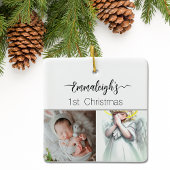 Prachtig engel voor 1 Kerstmis Volledig aangepast Keramisch Ornament