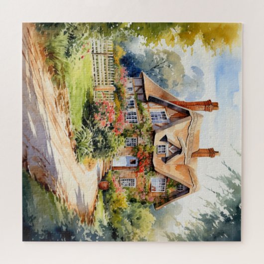 Prachtig Engels huisje Legpuzzel (Horizontaal)