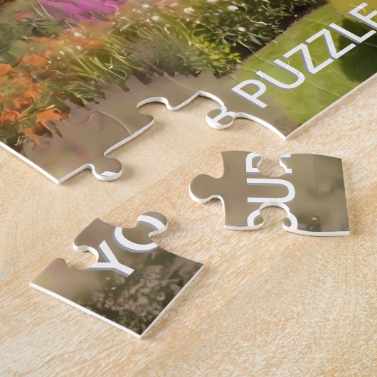 Prachtig Engels landhuis en tuin Legpuzzel (Zijkant)