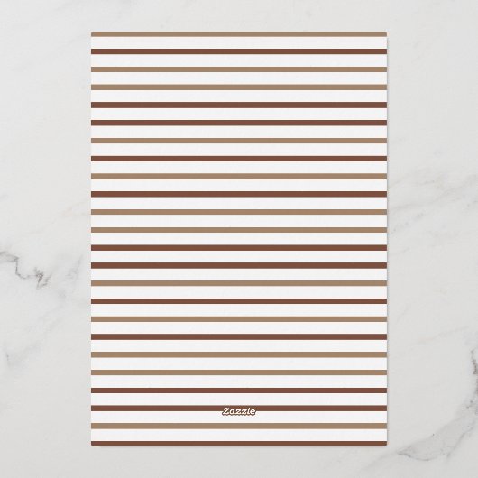 Prachtig Espresso Martini Afstuderen Folie Uitnodiging (Achterkant)