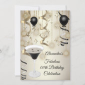 Prachtig Espresso Martini Cocktail Feest Save The Date (Voorkant)