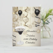 Prachtig Espresso Martini Cocktail Feest Save The Date (Staand voorkant)
