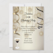 Prachtig Espresso Martini Cocktail Feest Save The Date (Achterkant)