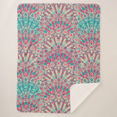 Prachtig etnisch patroon sherpa deken (Voorkant)