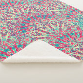 Prachtig etnisch patroon sherpa deken (3/4)