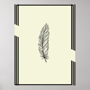 Prachtig Feather Wall Poster