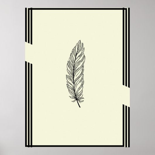Prachtig Feather Wall Poster (Voorkant)