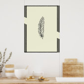 Prachtig Feather Wall Poster (Keuken)