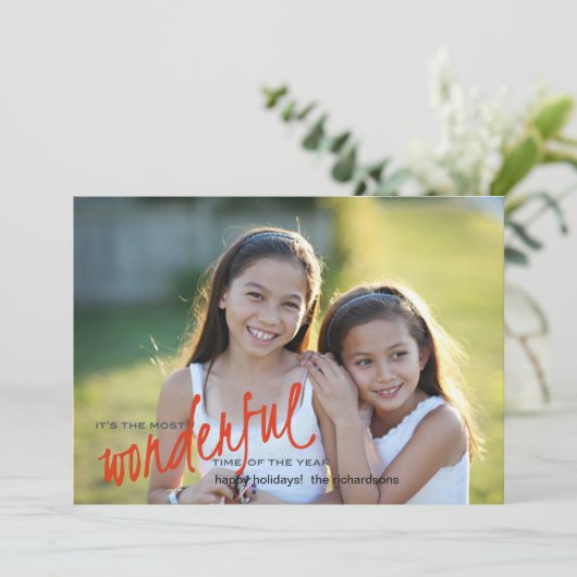 Prachtig Feestdagenkaart (Staand voorkant)