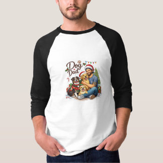 Prachtig Festief T-Shirt voor Hondenvaders – Kerst