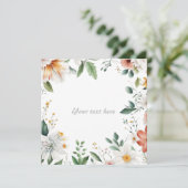 Prachtig floraal lijst kaart (Staand voorkant)