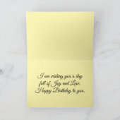 Prachtig Floral Birthday Wenskaart Kaart (Binnen)