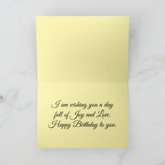 Prachtig Floral Birthday Wenskaart Kaart (Binnen)