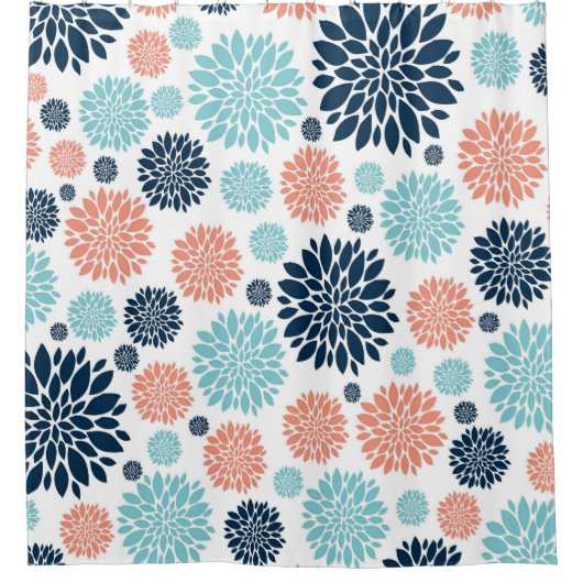 Prachtig Floral Design douchegordijn (Voorkant)