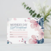 Prachtig Floral Moederdag Cadeaubon (Staand voorkant)