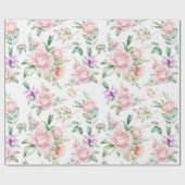 Prachtig Floral patroon Cadeaupapier (Vlak)