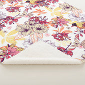 Prachtig Floral patroon Sherpa Deken (3/4)