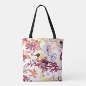 Prachtig Floral patroon Tote Bag (Achterkant)