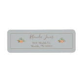 Prachtig Floral Robuust design Etiket (Voorkant)