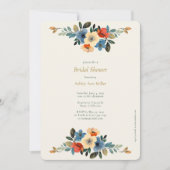 Prachtig Floral Waterverf Ivoor Vrijgezellenfeest Kaart (Voorkant)